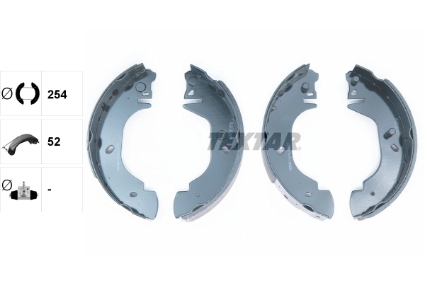 Jeu de mâchoires de frein TEXTAR 91044100