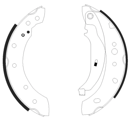 Jeu de mâchoires de frein TEXTAR 91061800