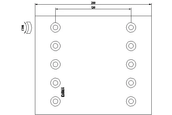 Garniture de frein, frein à tambour TEXTAR 19893