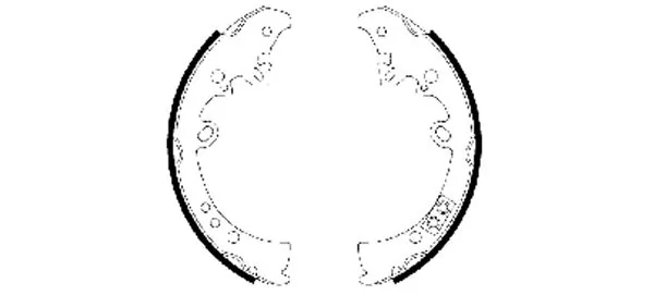 Jeu de mâchoires de frein TEXTAR 91066300