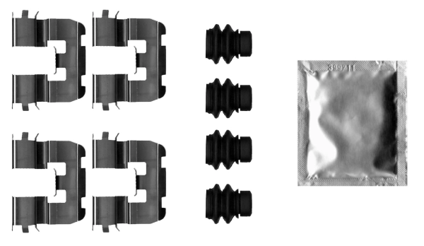 Kit d'accessoires, plaquette de frein a disque