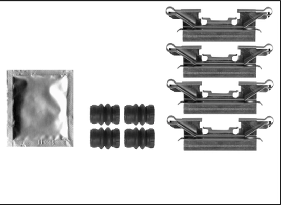 Kit d'accessoires, plaquette de frein a disque