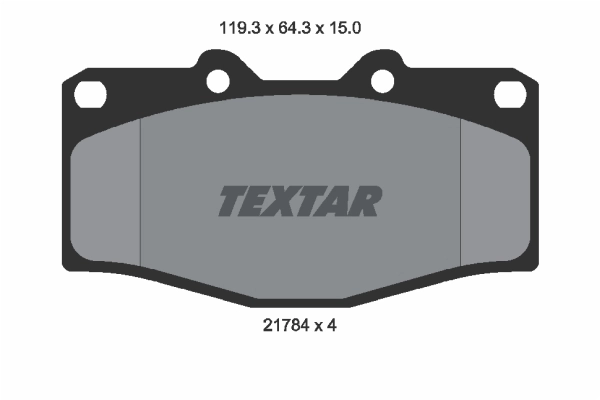 Kit de plaquettes de frein, frein à disque TEXTAR 2178403
