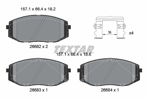 KLOCKI HAM. HYUNDAI P. STARIA 1,6 T-GDI/2,2 CRDI 21-