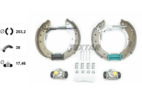 Jeu de mâchoires de frein TEXTAR 84048008