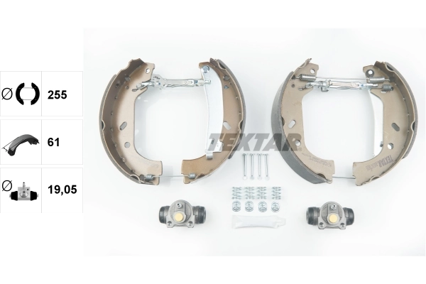 Jeu de mâchoires de frein TEXTAR 84047800