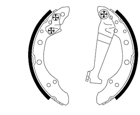 Jeu de mâchoires de frein TEXTAR 91018300