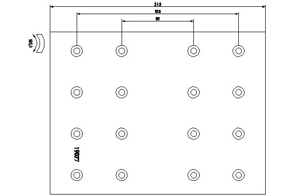 Garniture de frein, frein à tambour TEXTAR 19077