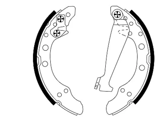 Jeu de mâchoires de frein Textar