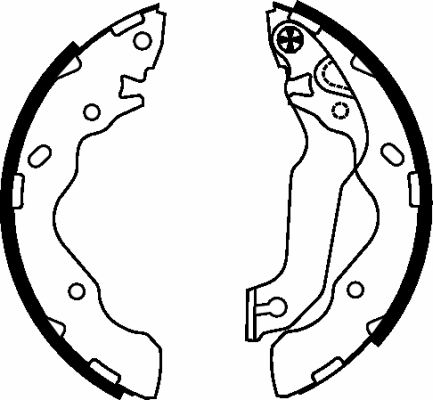 Jeu de mâchoires de frein TEXTAR 91059500