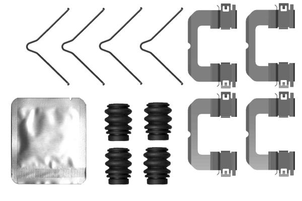 Kit d'accessoires, plaquette de frein a disque