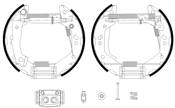 Jeu de mâchoires de frein TEXTAR 84059601