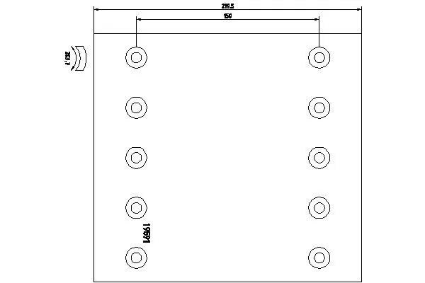 Garniture de frein, frein à tambour TEXTAR 19591