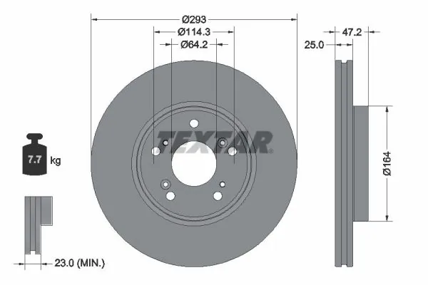 TARCZA HAM. HONDA P. CIVIC/HR-V 1,5-2,0 21-