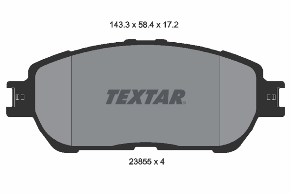 Kit de plaquettes de frein, frein à disque TEXTAR 2385503
