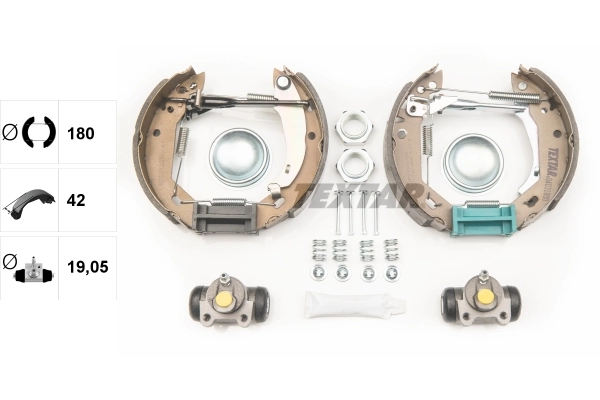 Jeu de mâchoires de frein TEXTAR 84031800