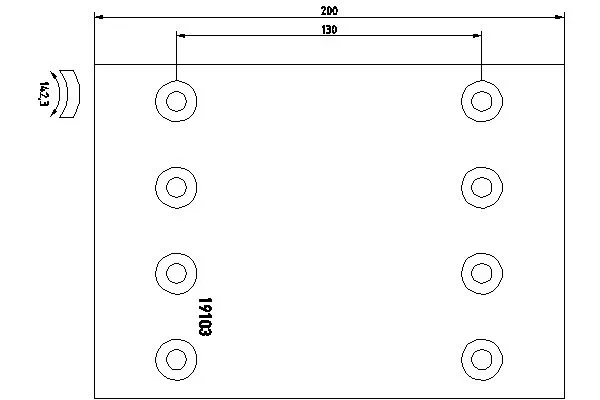 Garniture de frein, frein à tambour TEXTAR 19103