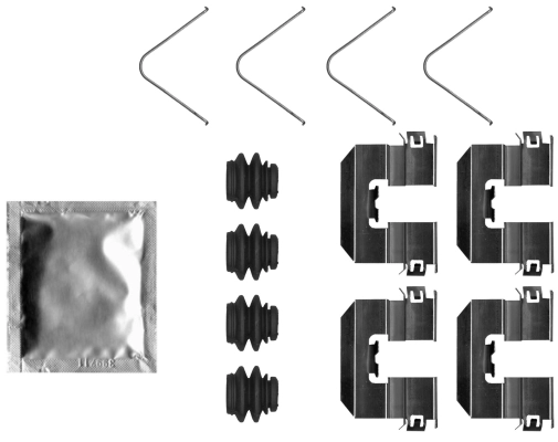 Kit d'accessoires, plaquette de frein a disque