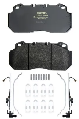 Kit de plaquettes de frein, frein à disque TEXTAR 2909015