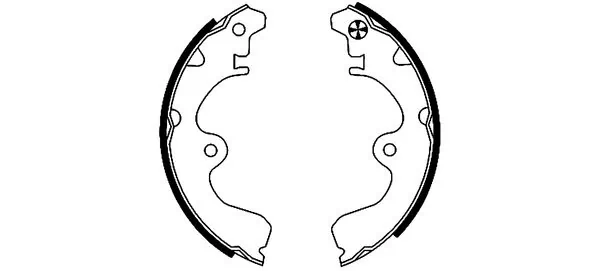 Jeu de mâchoires de frein TEXTAR 91046900