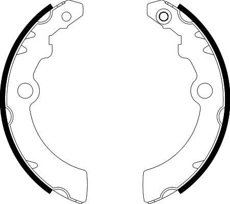 Jeu de mâchoires de frein TEXTAR 91075200