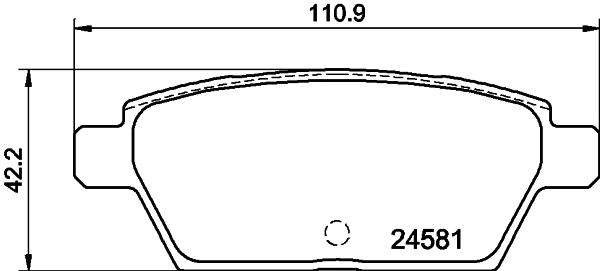 Kit de plaquettes de frein, frein à disque TEXTAR 2458106