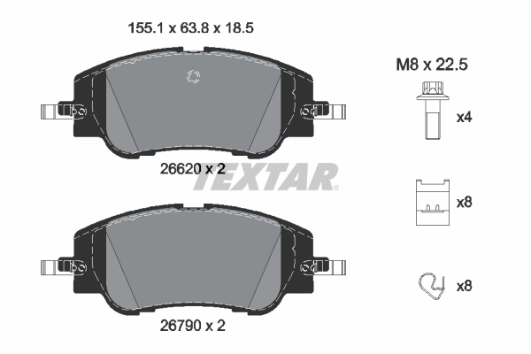 KLOCKI HAM. CITROEN P. C4 1,2/1,5 BLUEHDI 21-