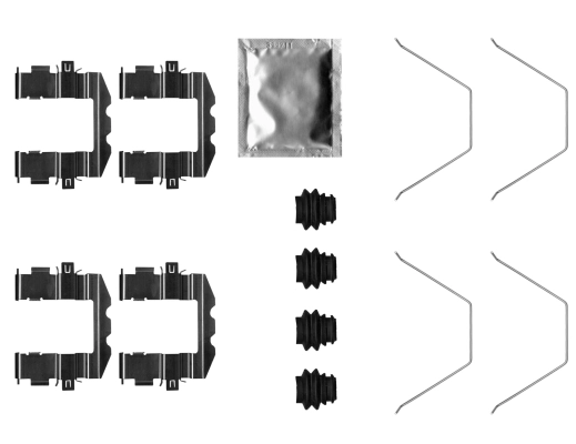 Kit d'accessoires, plaquette de frein a disque