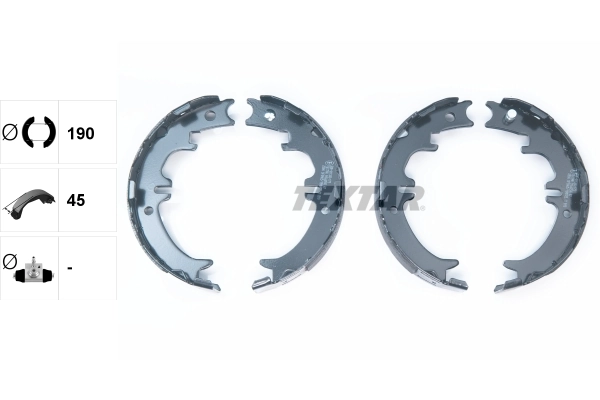 Brake Shoe Set, parking brake