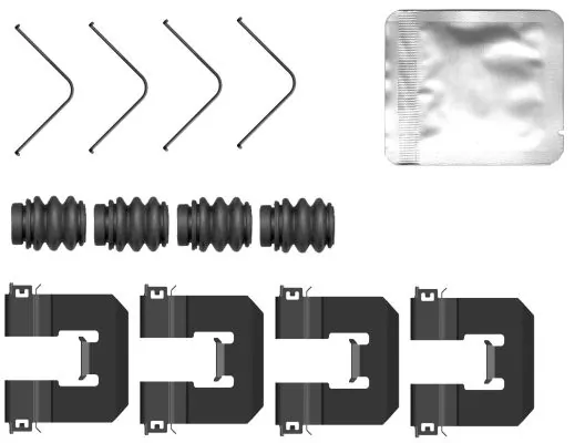 Kit d'accessoires, plaquette de frein a disque