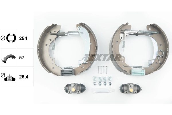 Jeu de mâchoires de frein TEXTAR 84047900