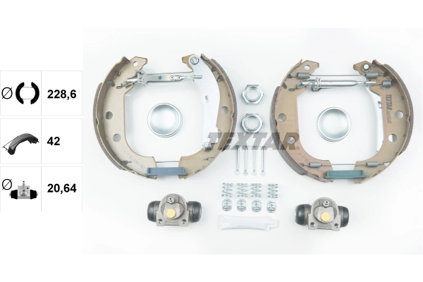 Jeu de mâchoires de frein TEXTAR 84056600