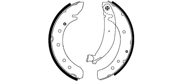 Jeu de mâchoires de frein TEXTAR 91049600