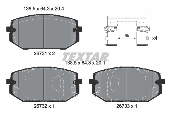 KLOCKI HAM. HYUNDAI P. TUCSON 1,6 CRDI/T-GDI 20-