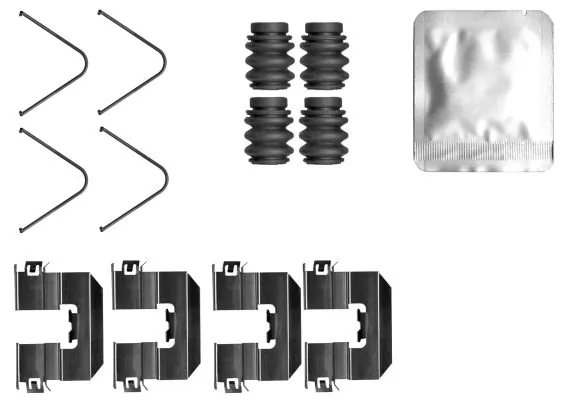 Kit d'accessoires, plaquette de frein a disque