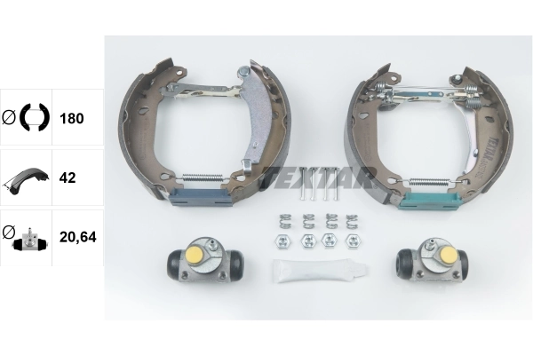 Jeu de mâchoires de frein TEXTAR 84037402