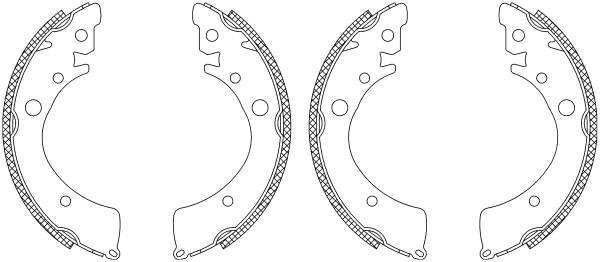Jeu de mâchoires de frein TEXTAR 83039601