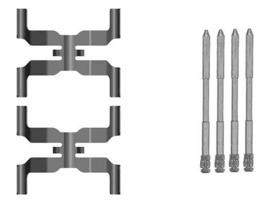 Kit d'accessoires, plaquette de frein a disque