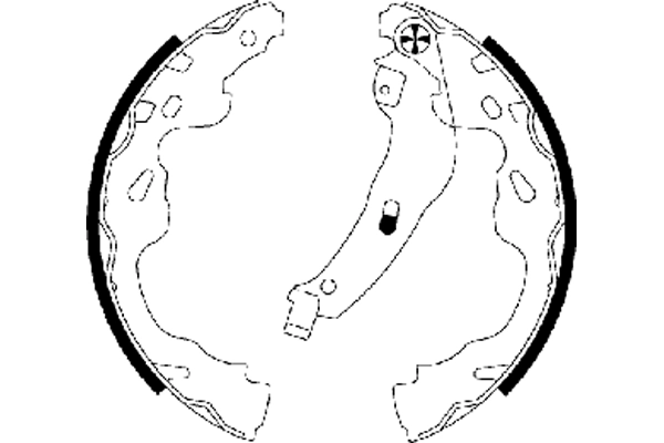 Jeu de mâchoires de frein TEXTAR 91064500