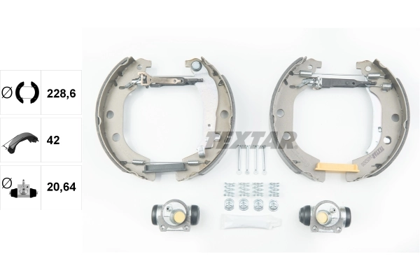 Jeu de mâchoires de frein TEXTAR 84052600