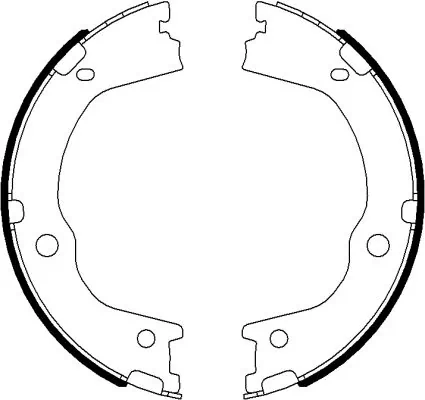 Jeu de mâchoires de frein, frein de stationnement TEXTAR 91075900