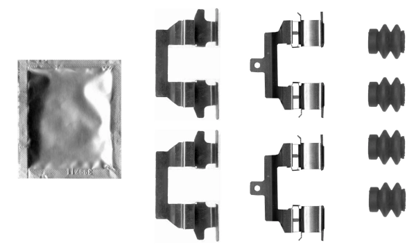 Kit d'accessoires, plaquette de frein a disque