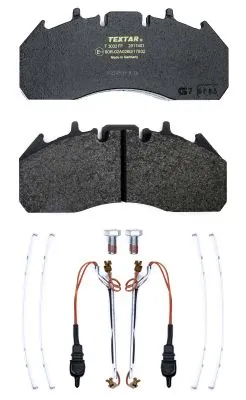 Kit de plaquettes de frein, frein à disque TEXTAR 2917403