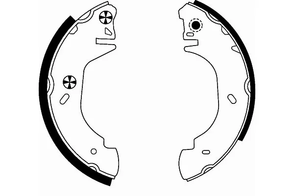 Jeu de mâchoires de frein TEXTAR 91044100