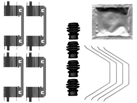 Kit d'accessoires, plaquette de frein a disque
