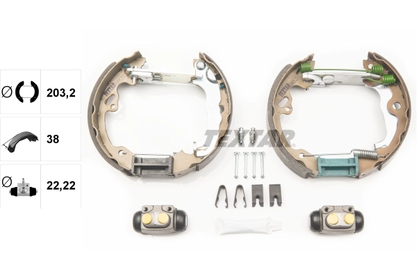 Jeu de mâchoires de frein TEXTAR 84052501