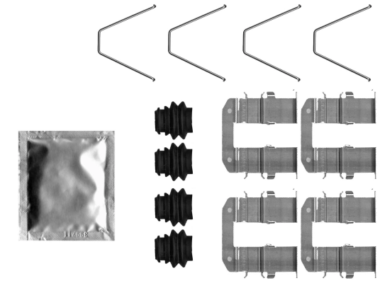 Kit d'accessoires, plaquette de frein a disque