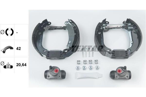 Jeu de mâchoires de frein TEXTAR 84037405