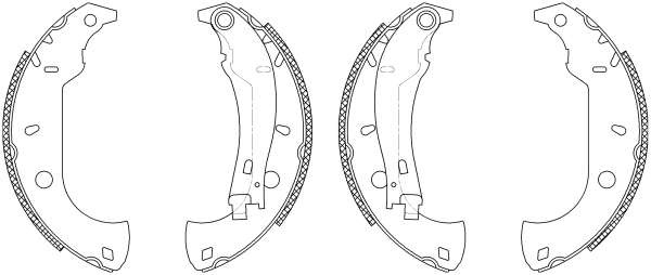 Jeu de mâchoires de frein TEXTAR 83037004