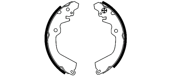 Jeu de mâchoires de frein TEXTAR 91047100